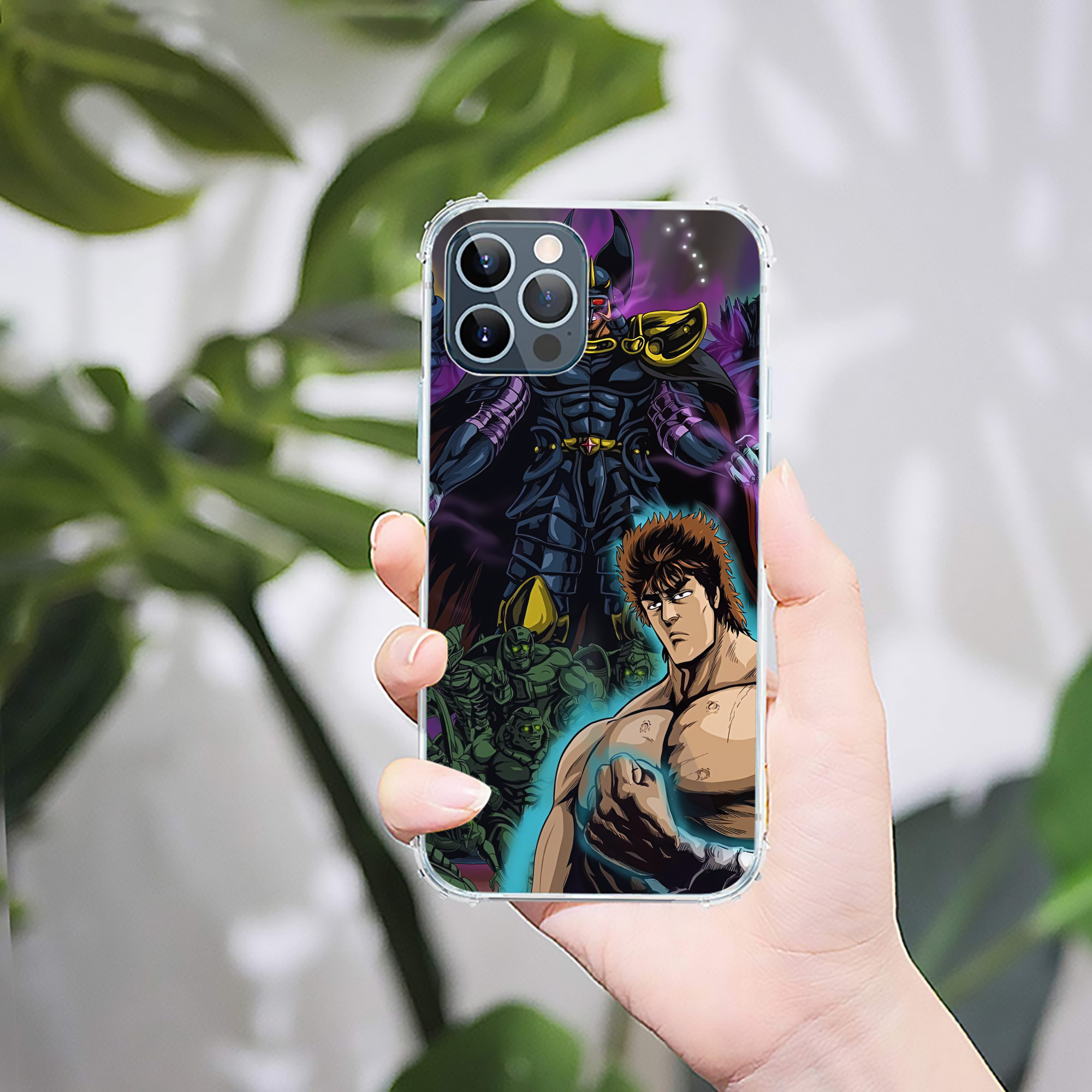 （画像用） 北斗の拳 Fist of the North Star 【iPhone 12シリーズ対応】透明スマホケース（クリアソフトケース）